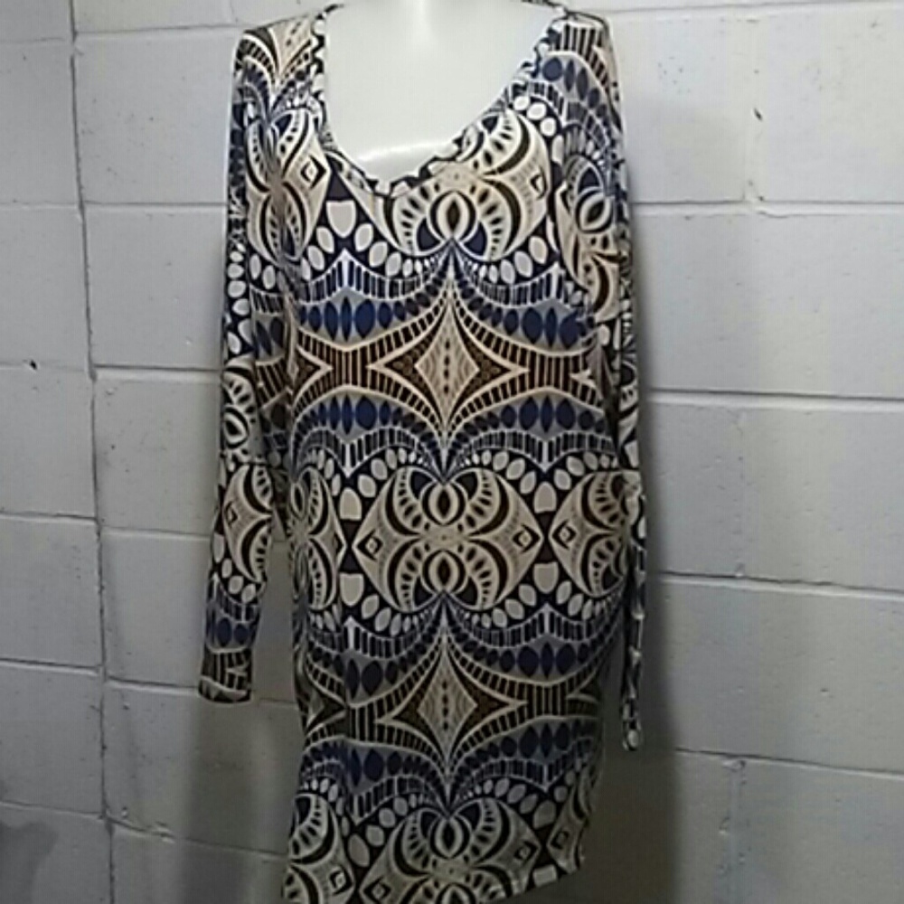 Anthropologie. Deep V Dress Sz M